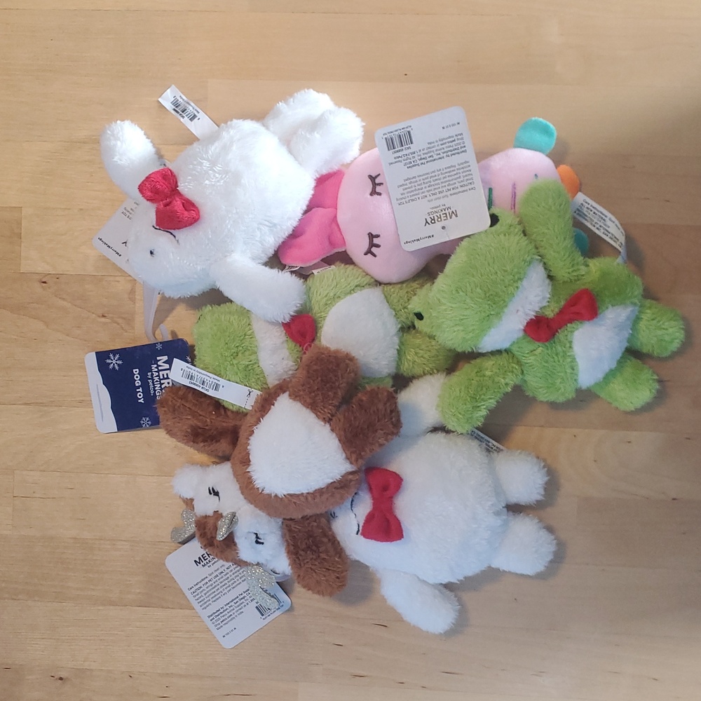 Set of 6 Small Dog Plush Toys NWT